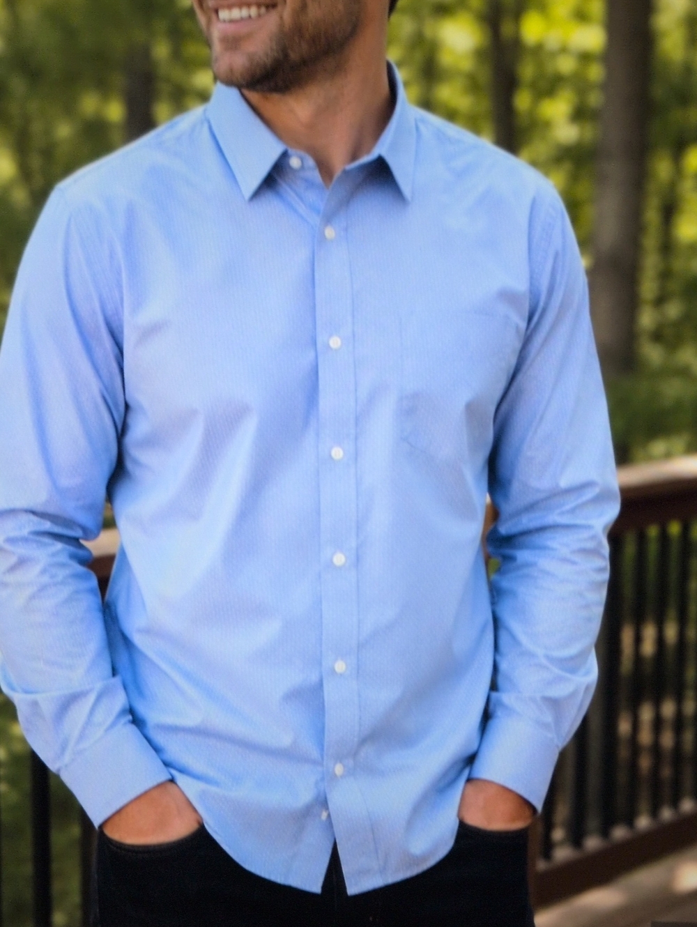 Banana Republic NWT Men's No Iron Dress Shirt Slim Fit